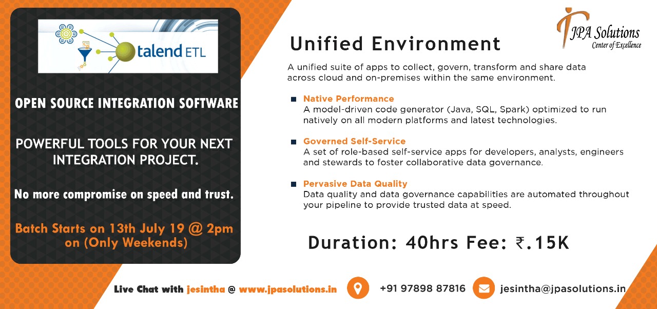 Talend training in chennai